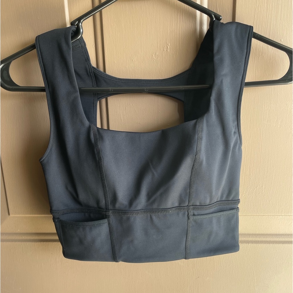 Free People Movement black sports bra